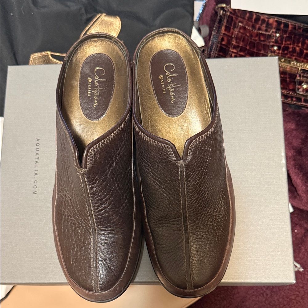 Cole Haan women’s Dark Brown Leather Loafers